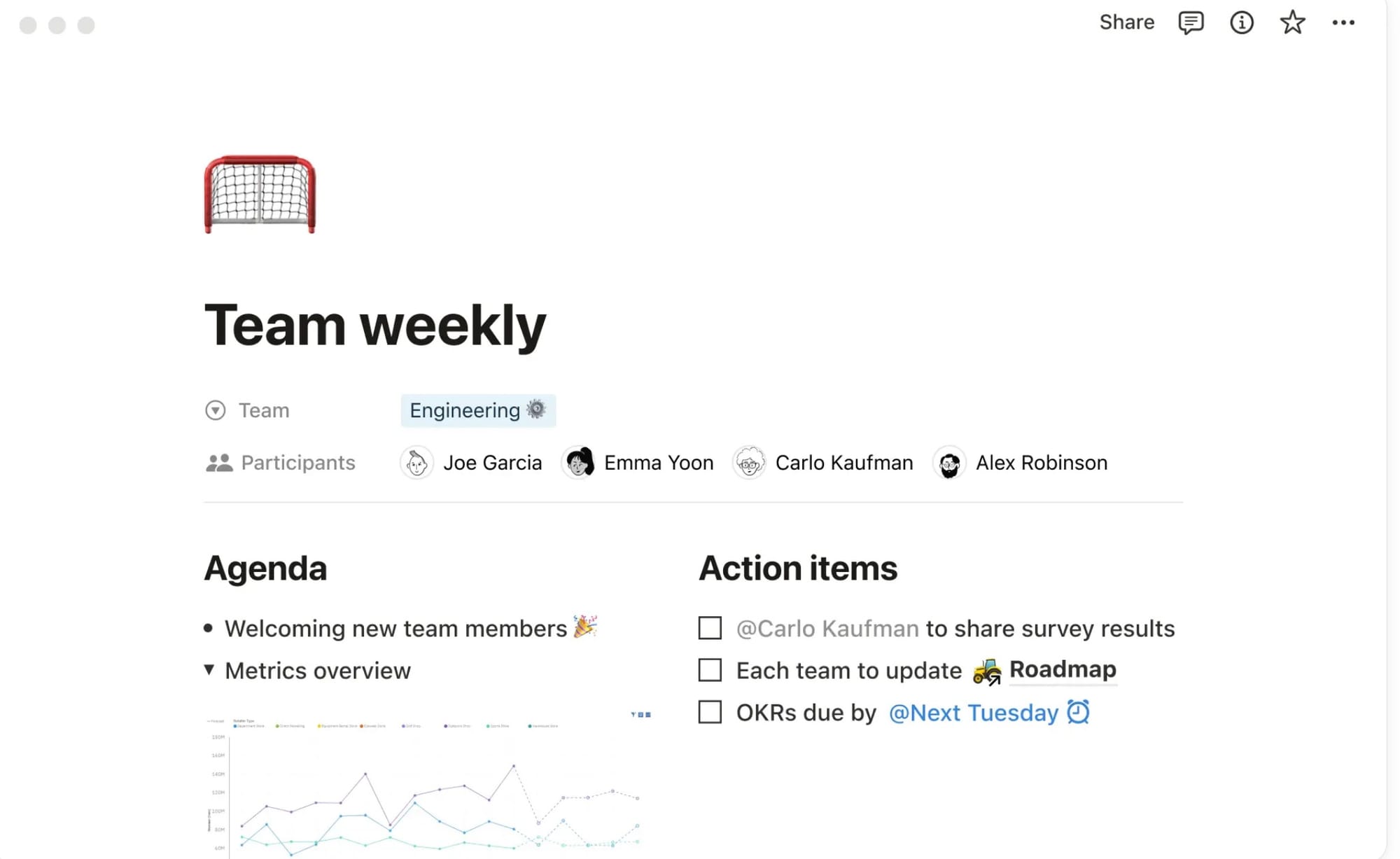 Notion's databases interface