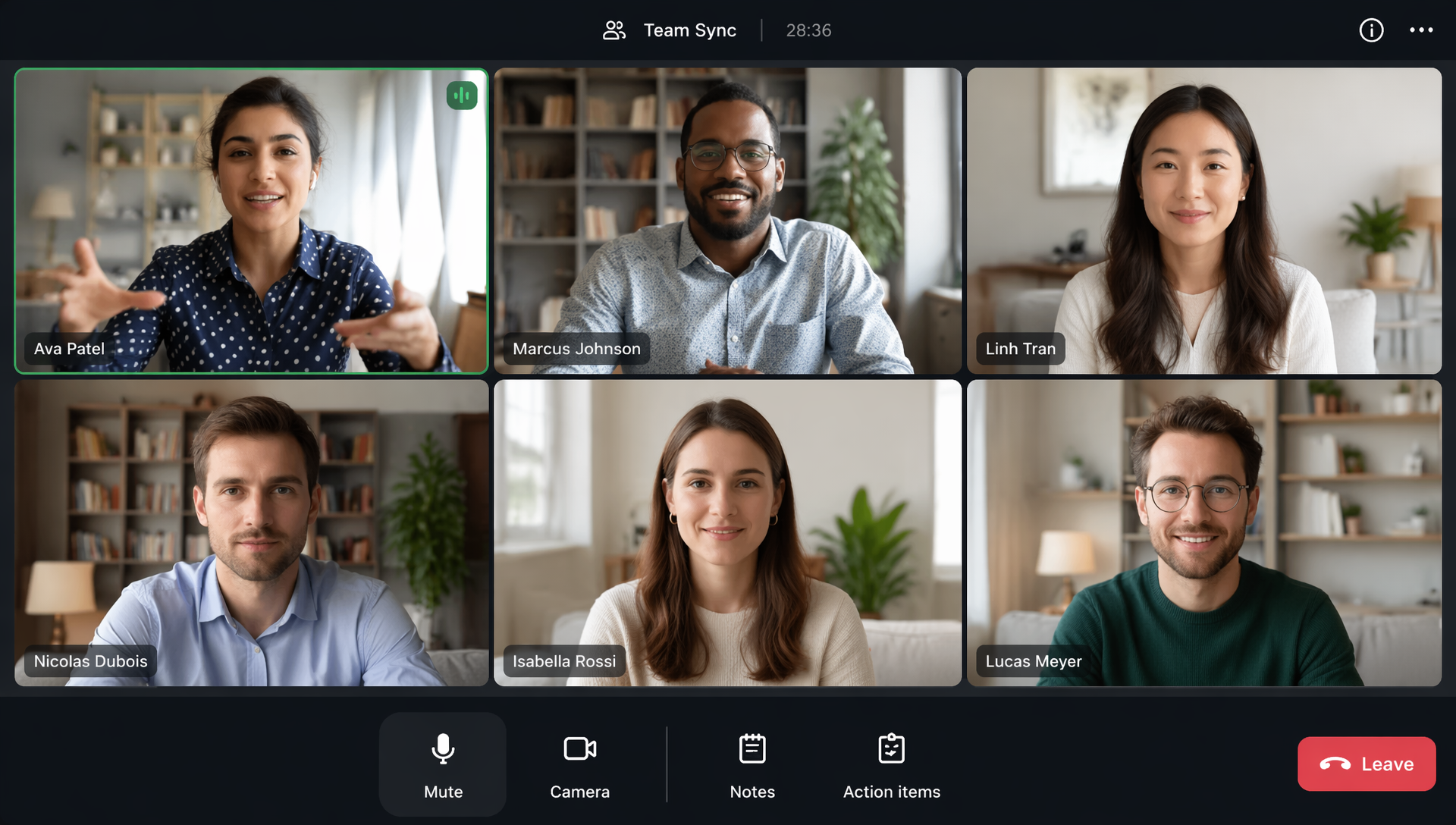 Virtual Team Sync Meeting