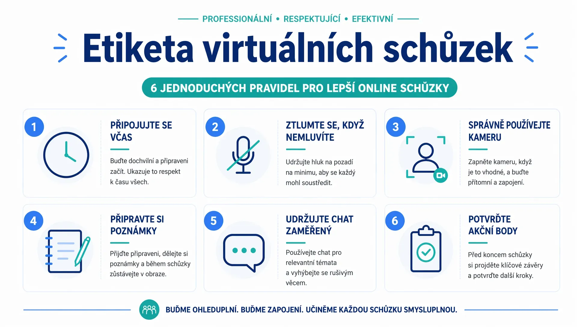 Checklist del galateo delle riunioni virtuali