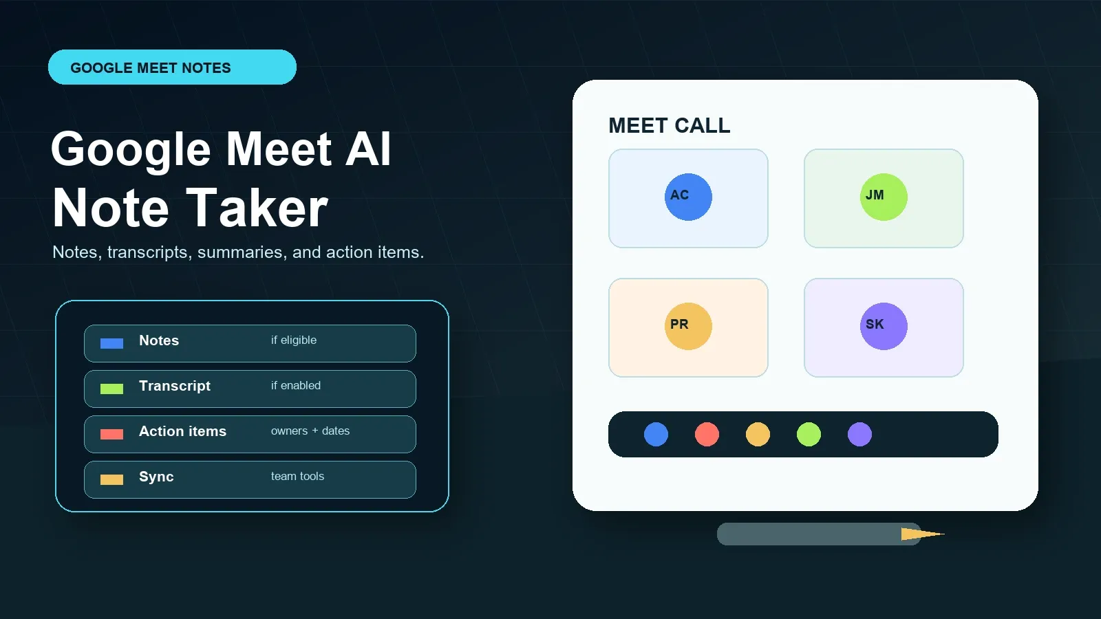 Google Meet AI Note Taker