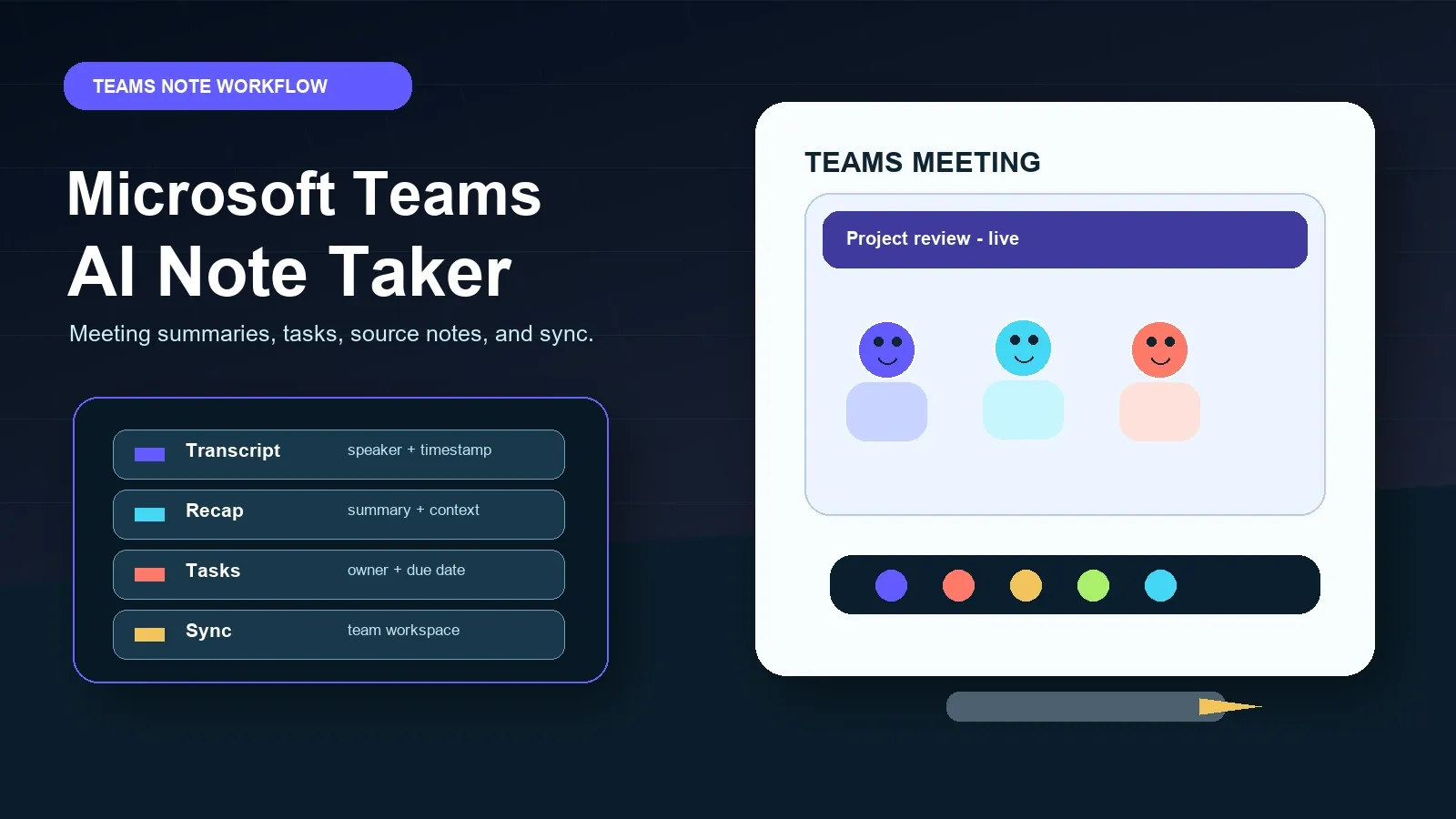 Microsoft Teams AI note taker
