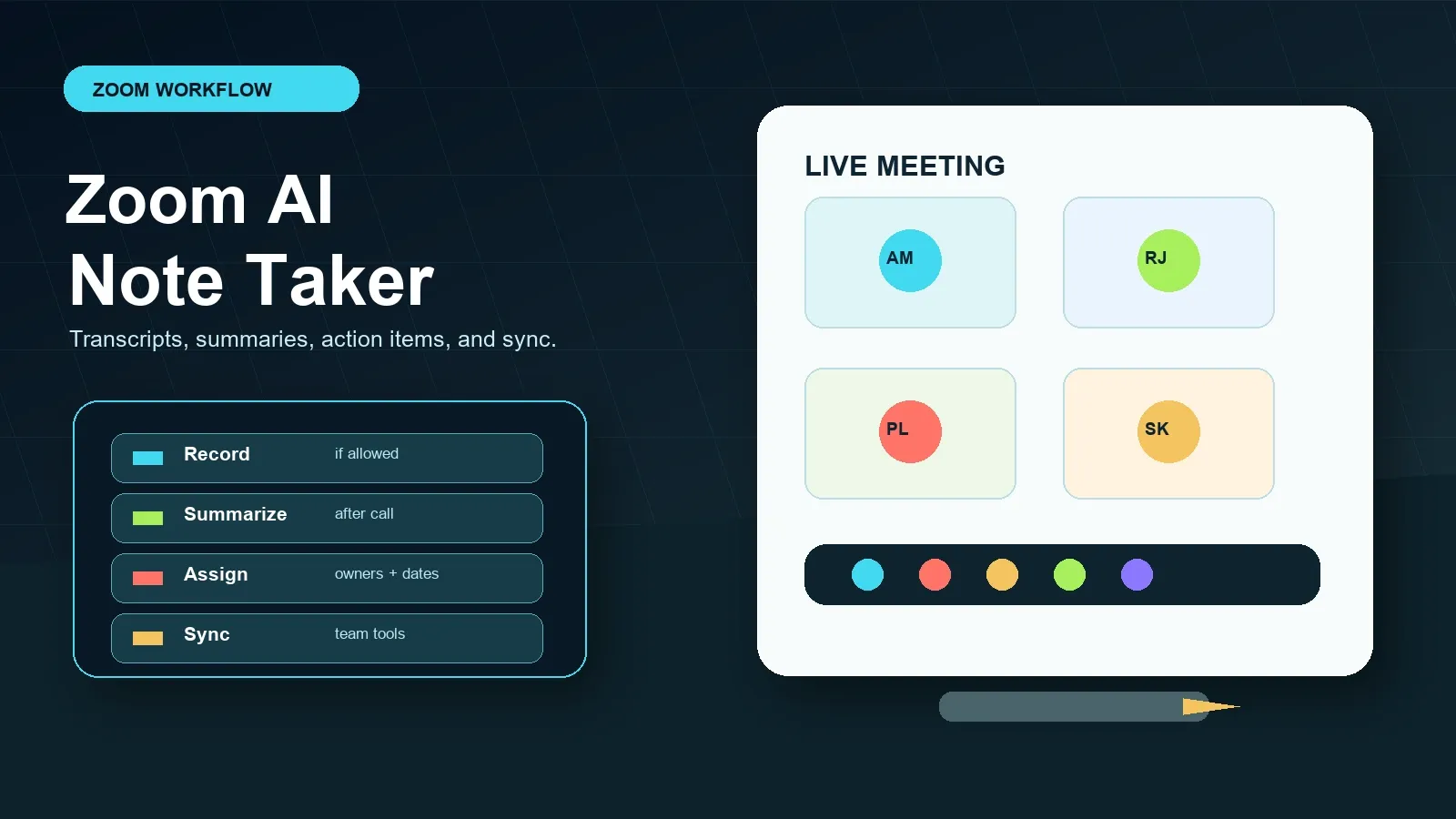 Zoom AI note taker